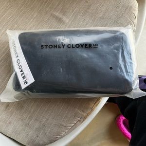 Stoney Clover Lane new with tags small pouch in black/noir